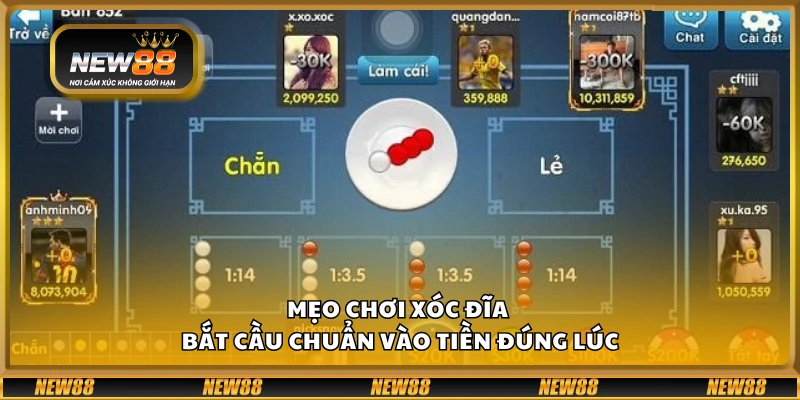 Mẹo chơi xóc đĩa – Bắt cầu chuẩn vào tiền đúng lúc